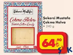 ŞEKERCİ MUSTAFA ÇEKME HELVA 240 G fiyat ve kampanya bilgisi